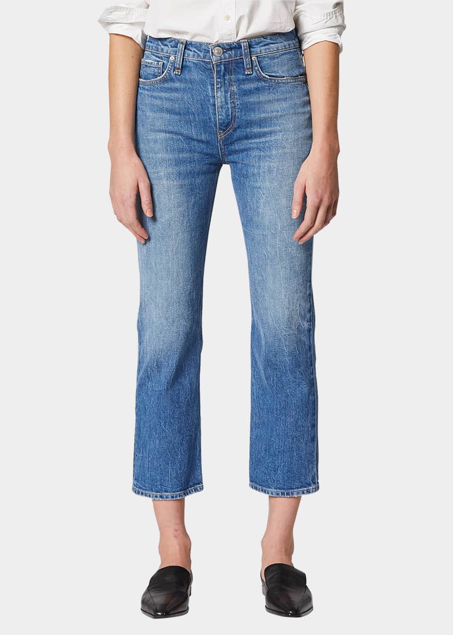Hudson Remi High Rise Straight Crop Jeans - Bergdorf Goodman