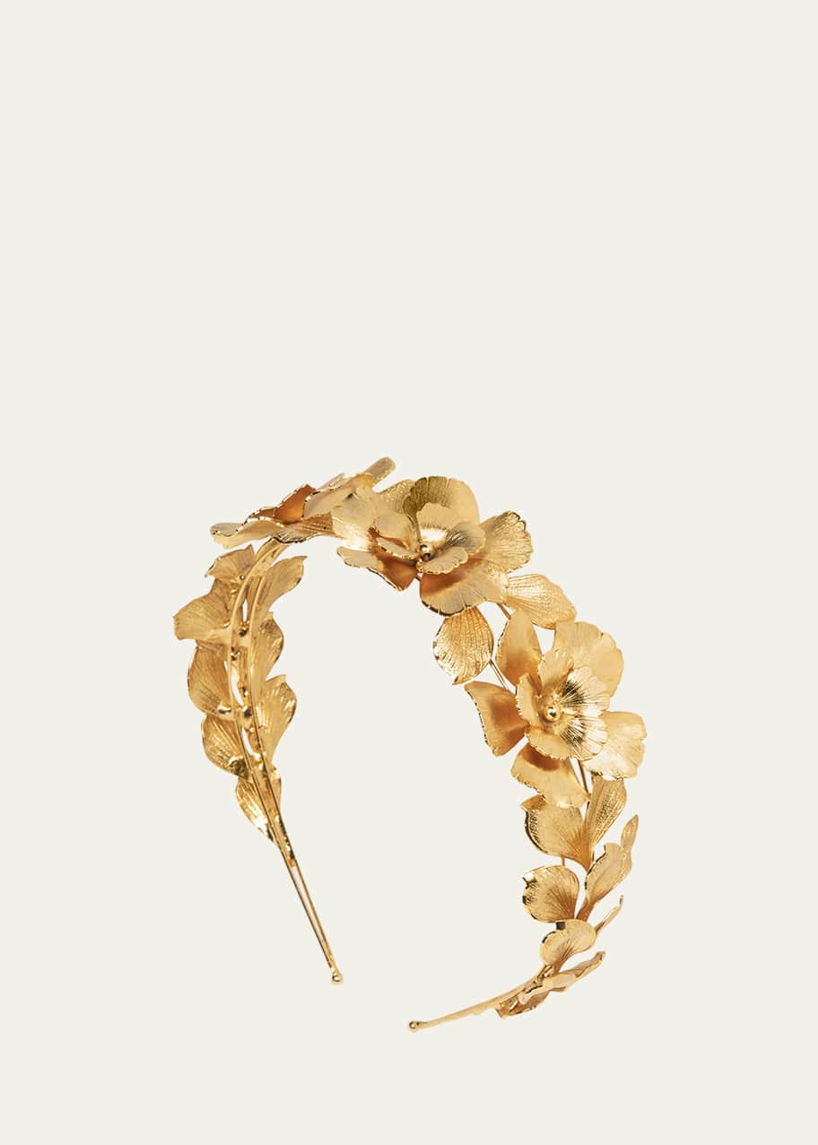 Image 1 of 1: Rowena Golden Foliage Headband