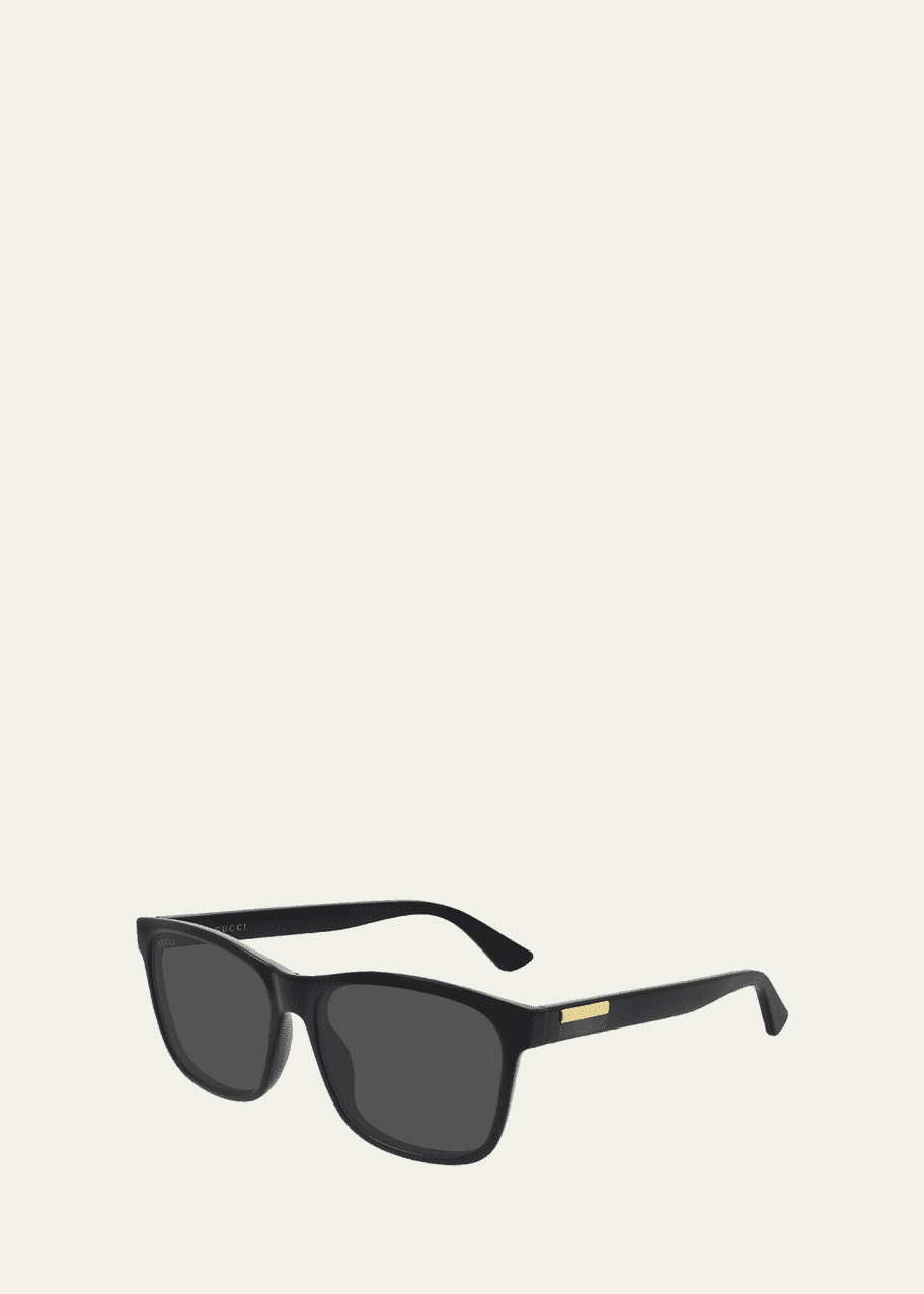 Image 1 of 1: Men's Web Rectangle Injection Sunglasses