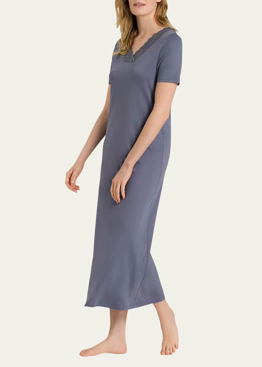 Hanro long sales nightgown