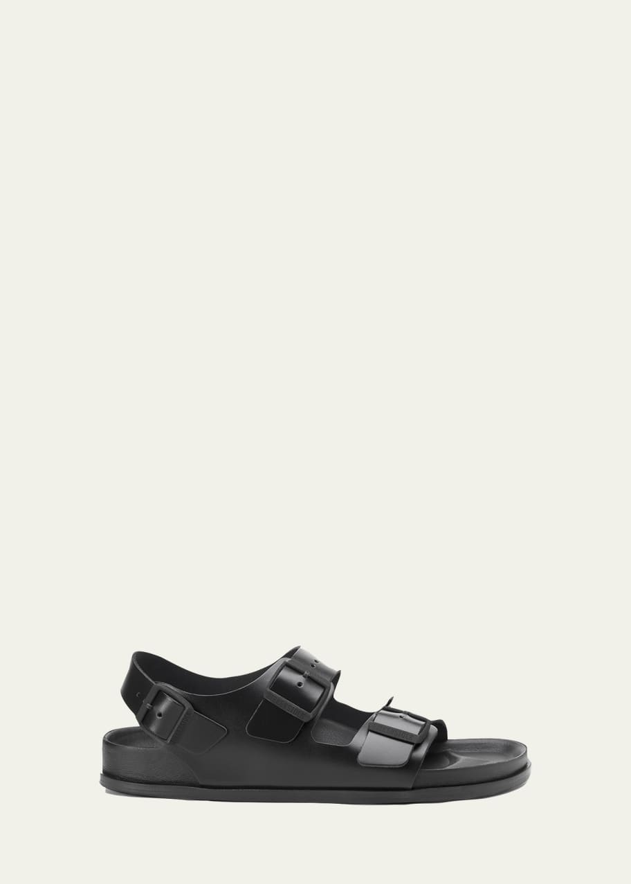 BIRKENSTOCK Milano Double Buckle Leather Sandals - Bergdorf Goodman
