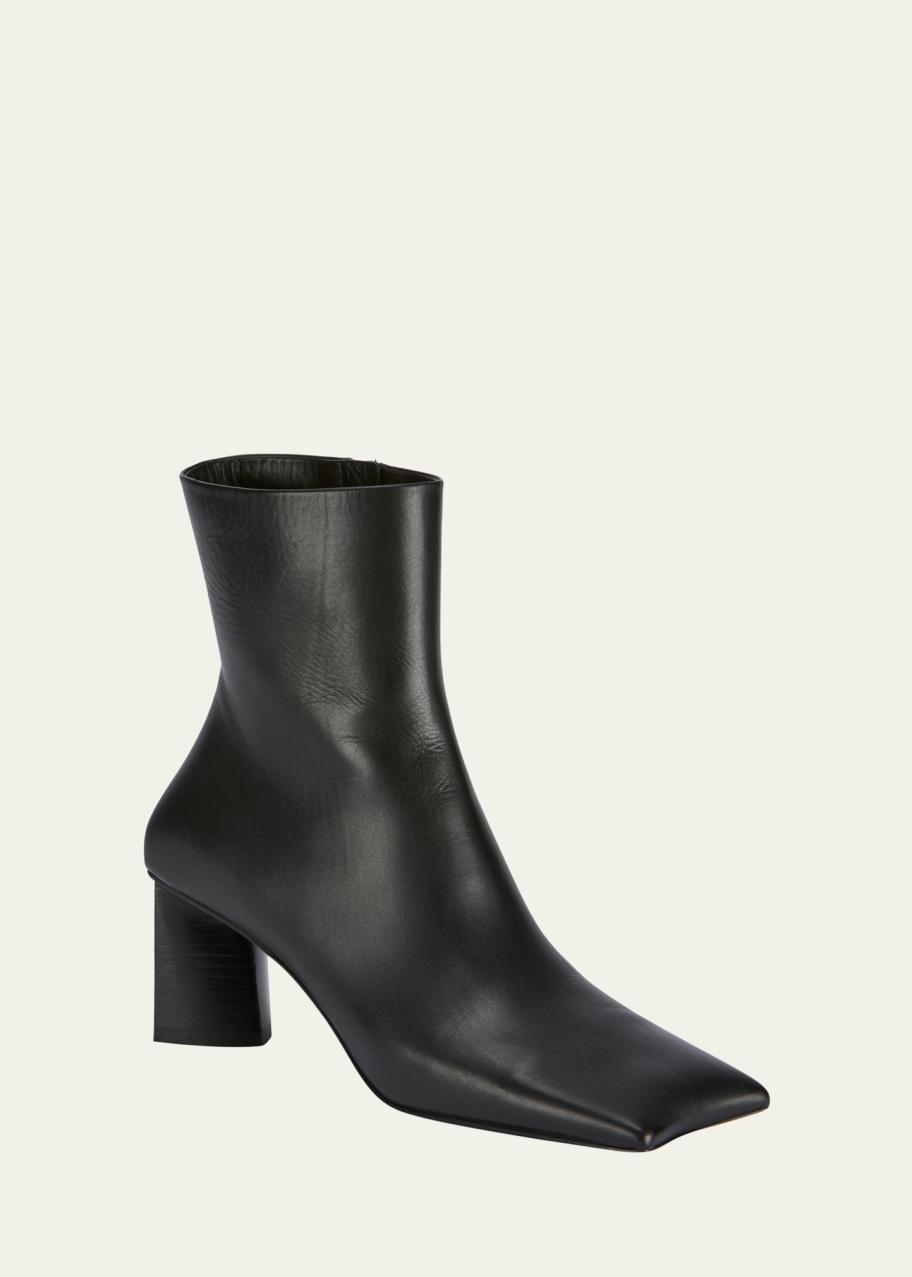 Balenciaga Moon 60mm Square-Toe Zip Booties - Bergdorf Goodman