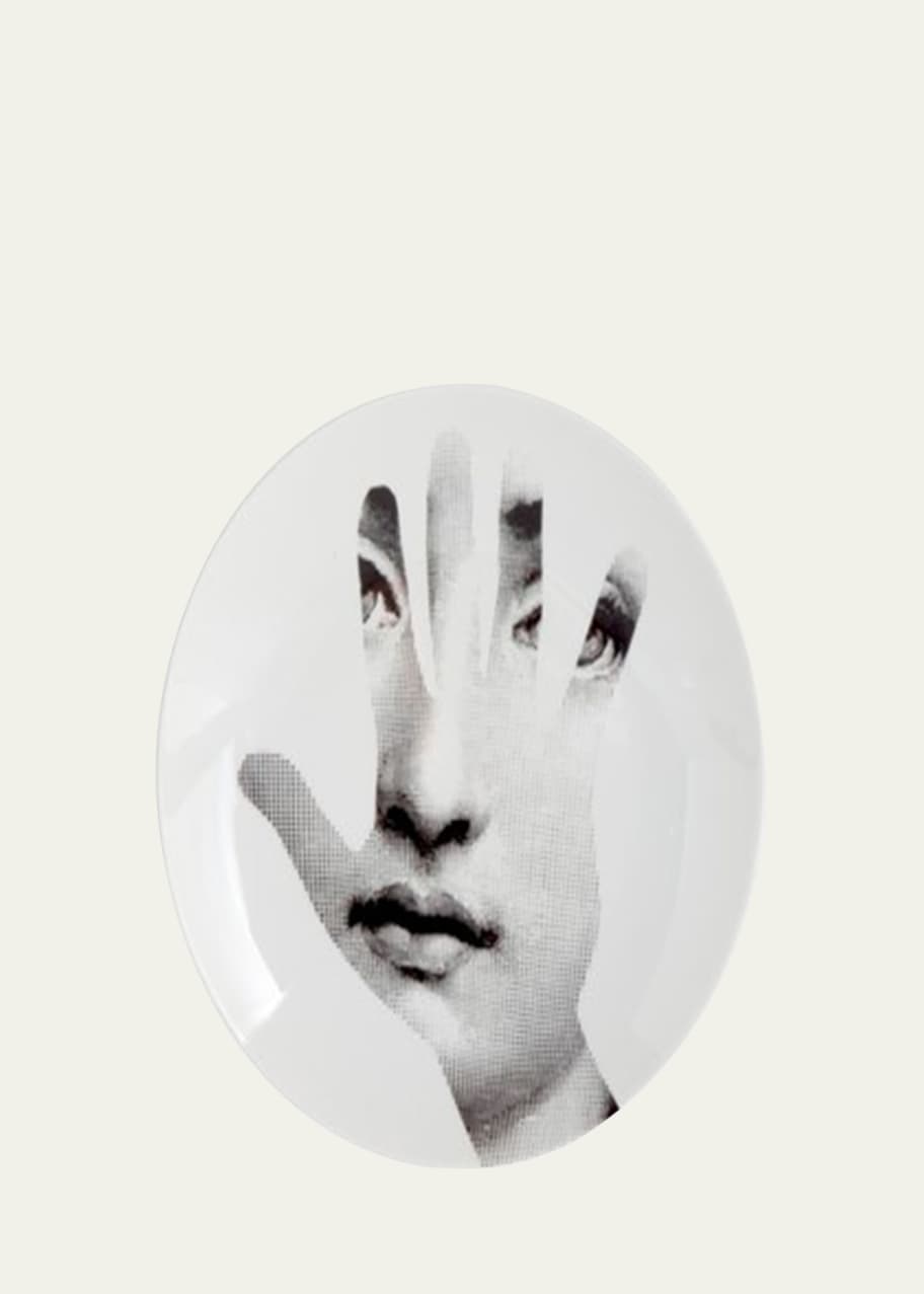 Image 1 of 1: Tema E Variazioni n. 15 Face in Hand Wall Plate