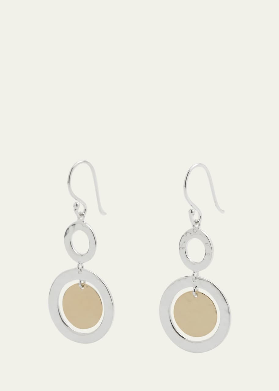 Image 1 of 1: Hammered Small Snowman Earrings in Chimera
