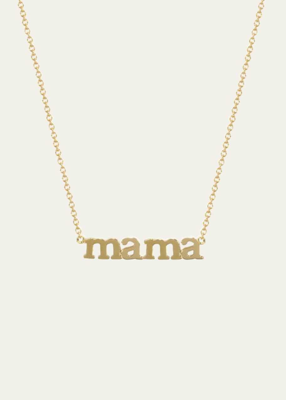 Image 1 of 1: 18k Mama Pendant Necklace