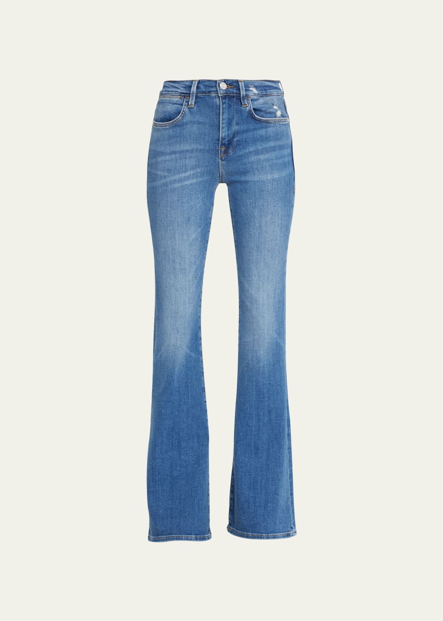 FRAME Le High Flare Light Wash Denim Jeans Bergdorf Goodman