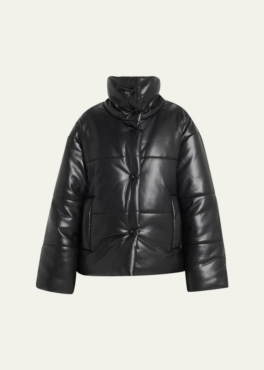 Hide Vegan Leather Puffer Jacket