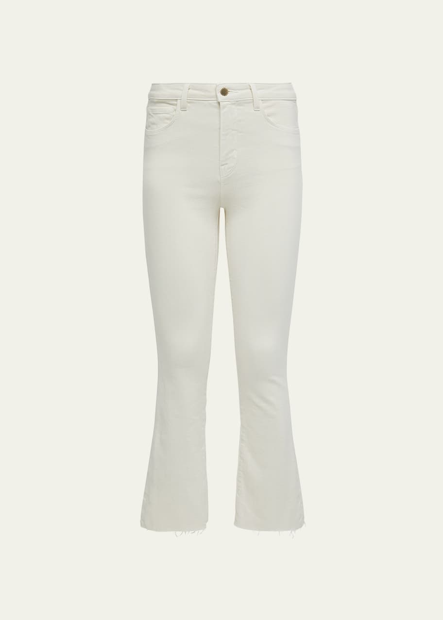 L'Agence Kendra High-Rise Crop Flare Jeans - Bergdorf Goodman
