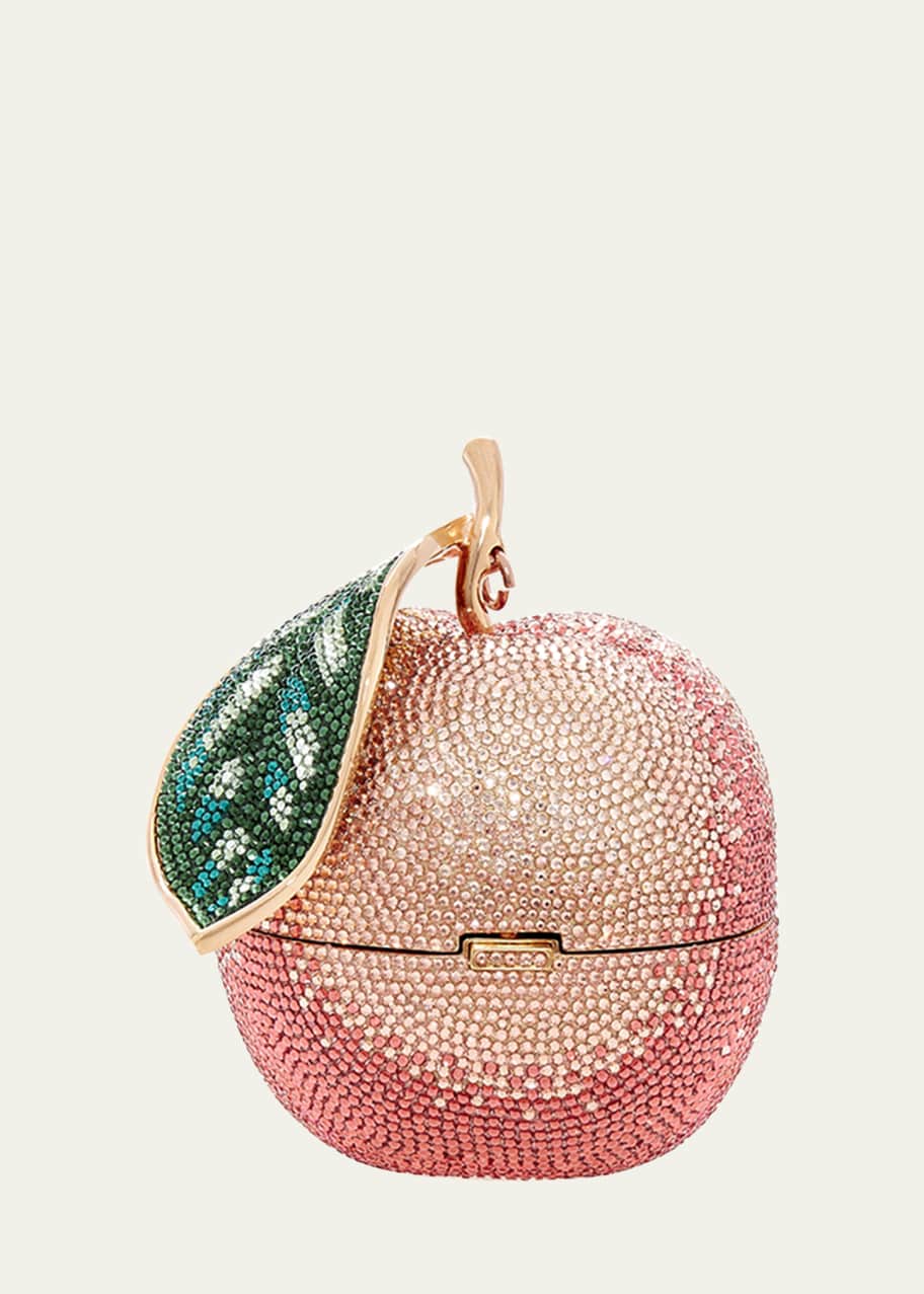 Judith Leiber Couture Apple Peach Shimmery Clutch Bag - Bergdorf