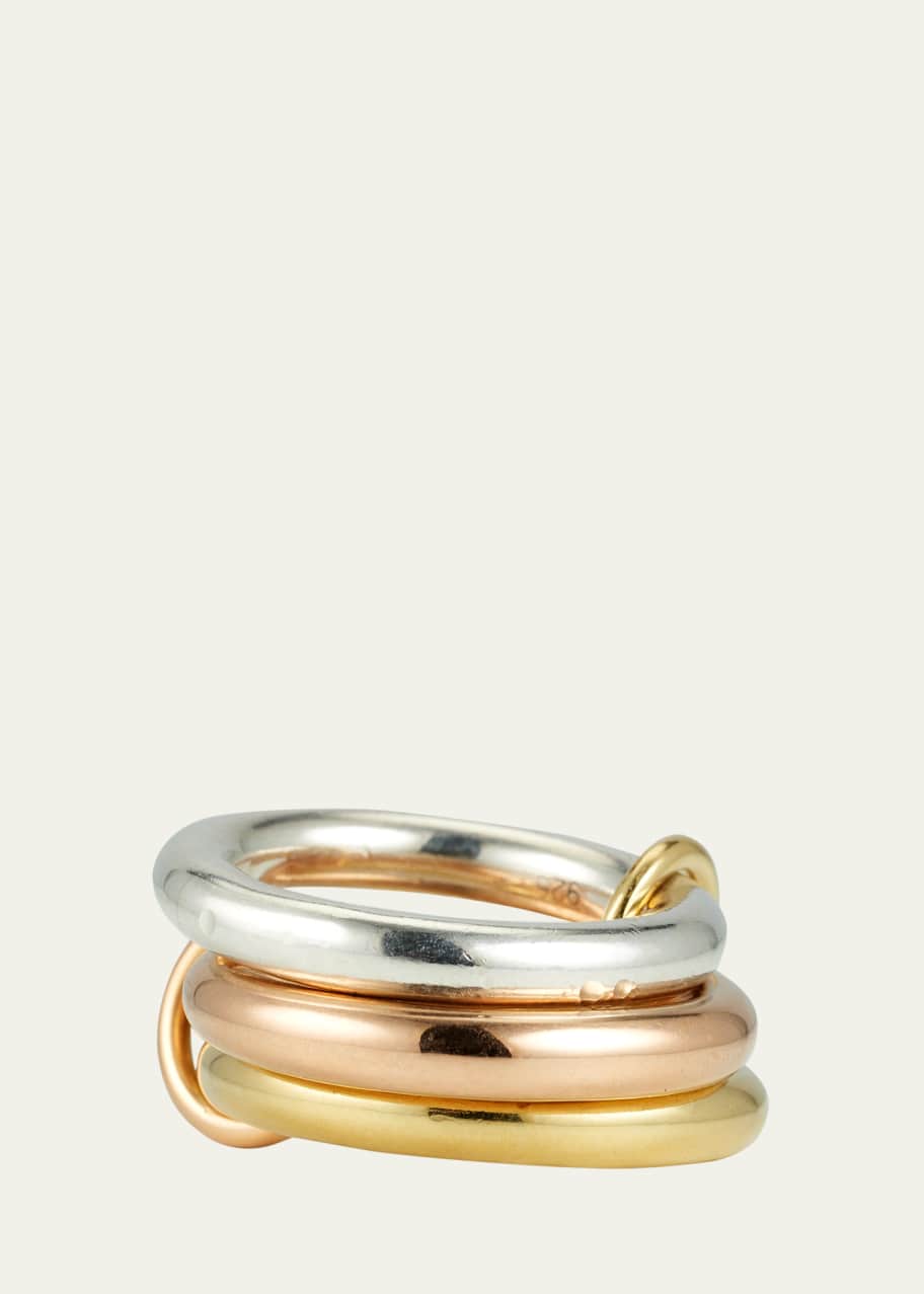 Spinelli Kilcollin Mercury Mixed-Metal 3-Link Ring, Size 8