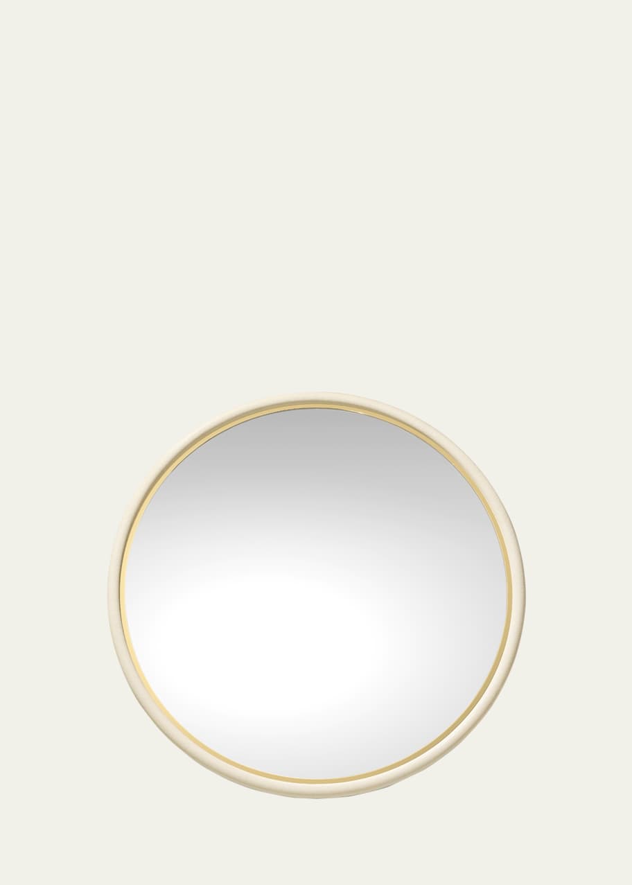 Image 1 of 1: Faux Shagreen Wall Mirror