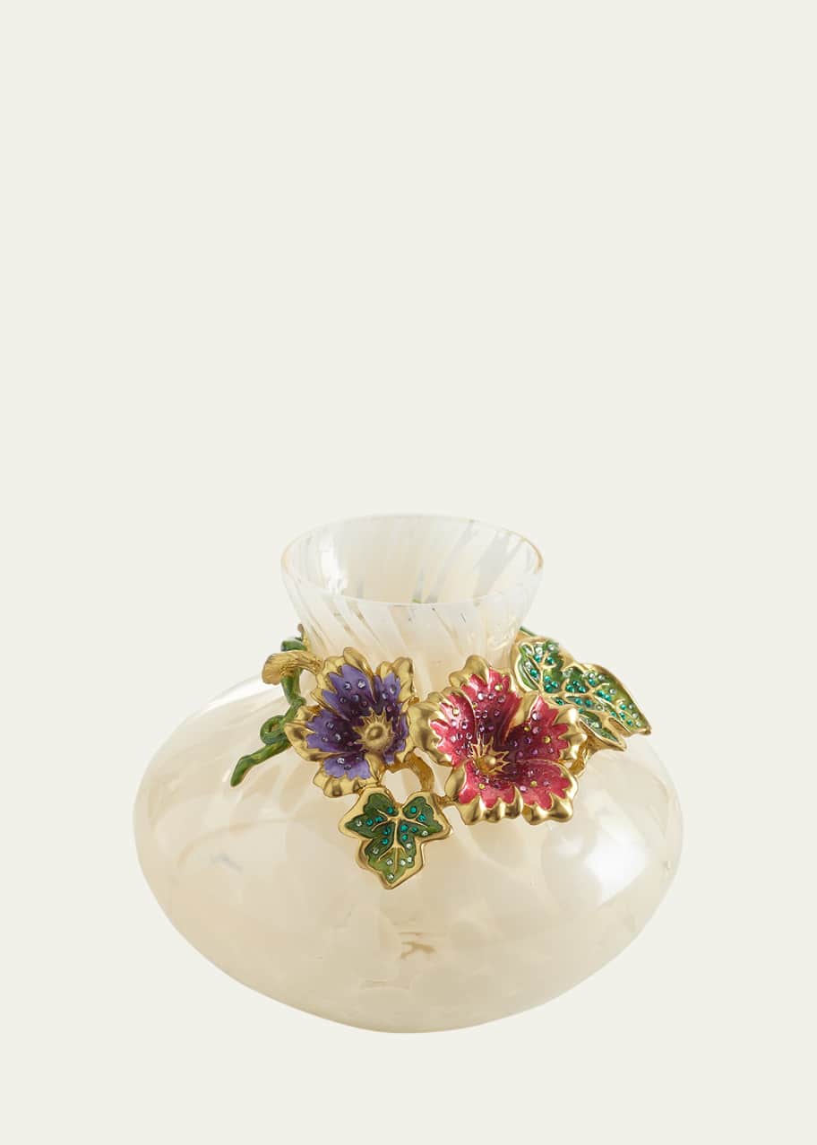 Image 1 of 1: Leaf and Flower Vase