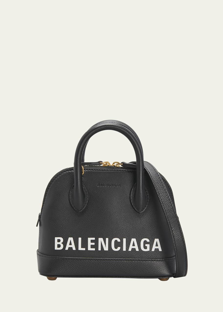 国産品 Pebbled Logo XXS Ville Balenciaga Leather Bag Top-Handle バッグ