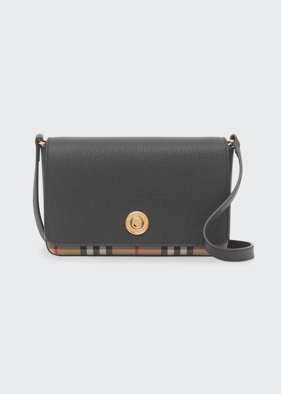 Burberry hampshire vintage check shoulder hotsell bag