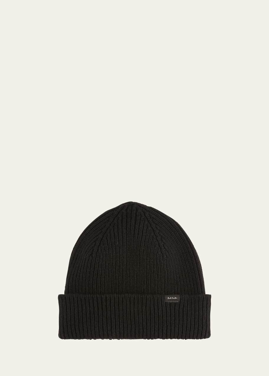 Paul Smith Men's Ribbed Cashmere-Wool Beanie Hat Bergdorf Goodman