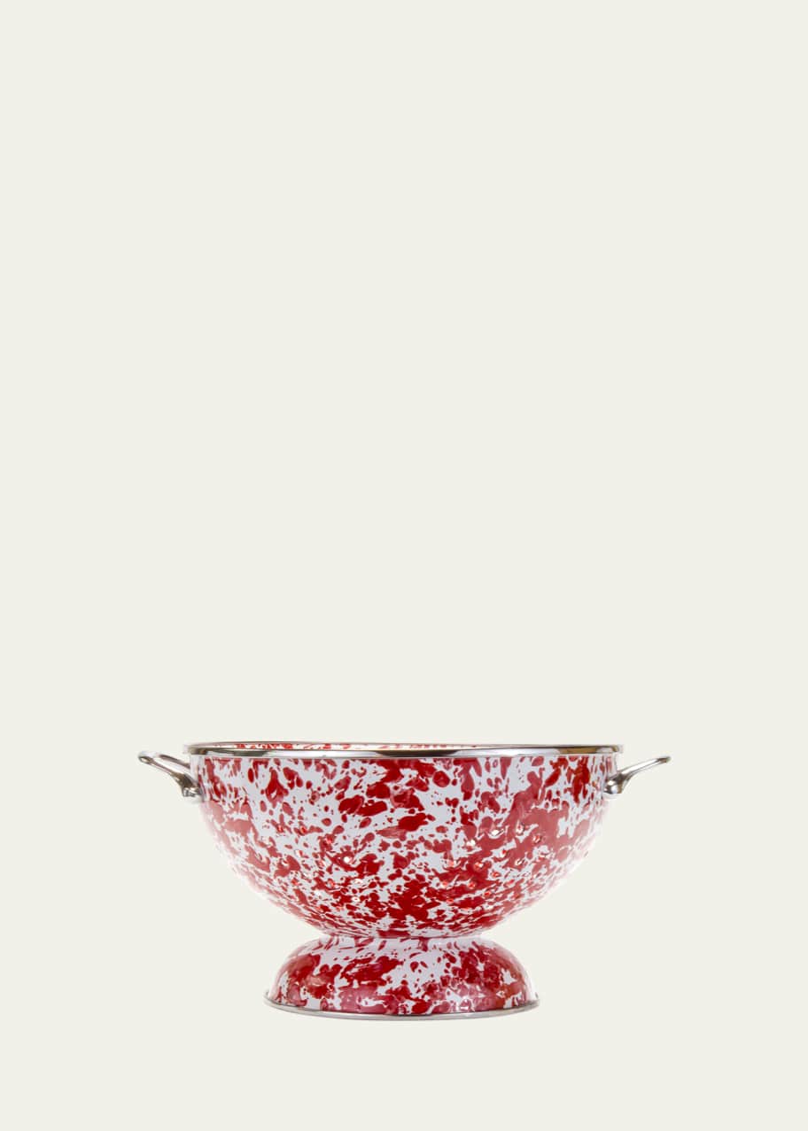 Image 1 of 1: Red Swirl Medium Colander