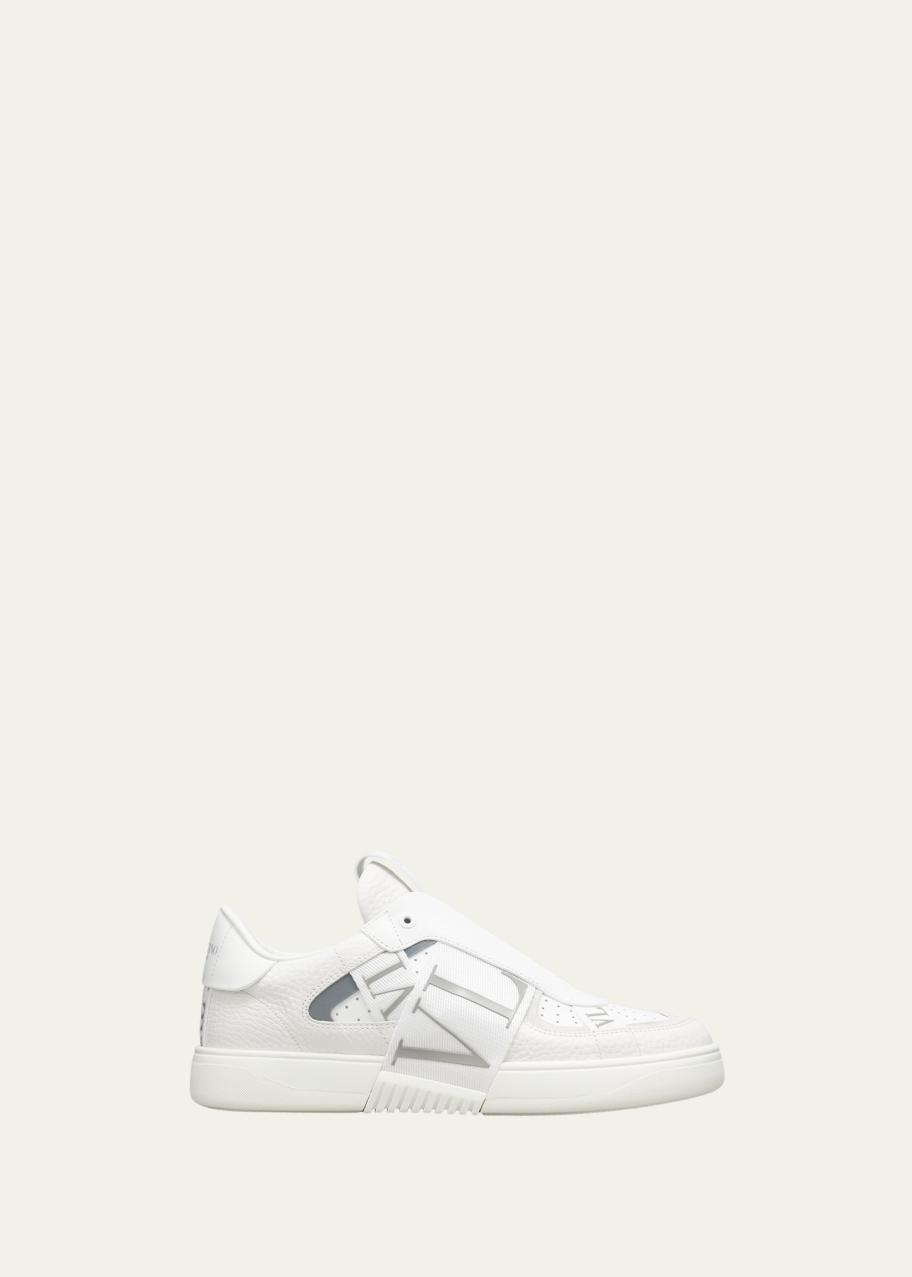 Valentino Garavani Men's VL7 Web Logo Laceless Low-Top Sneakers