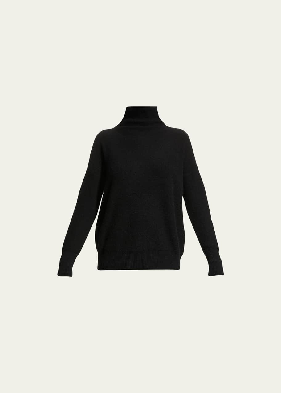 Image 1 of 1: Boiled Cashmere Funnel-Neck Pullover