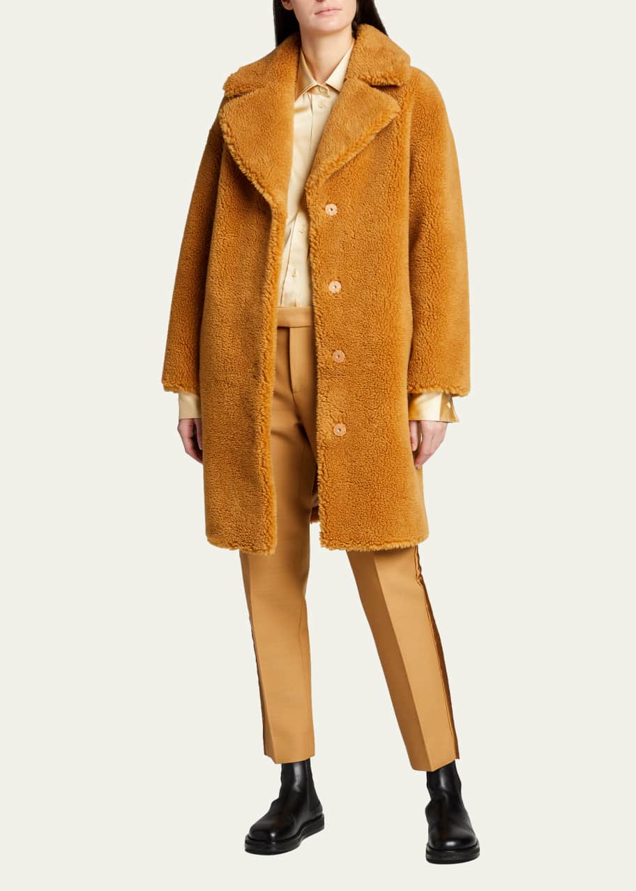 Stand Studio Camille Faux Fur Teddy Cocoon Coat Bergdorf Goodman