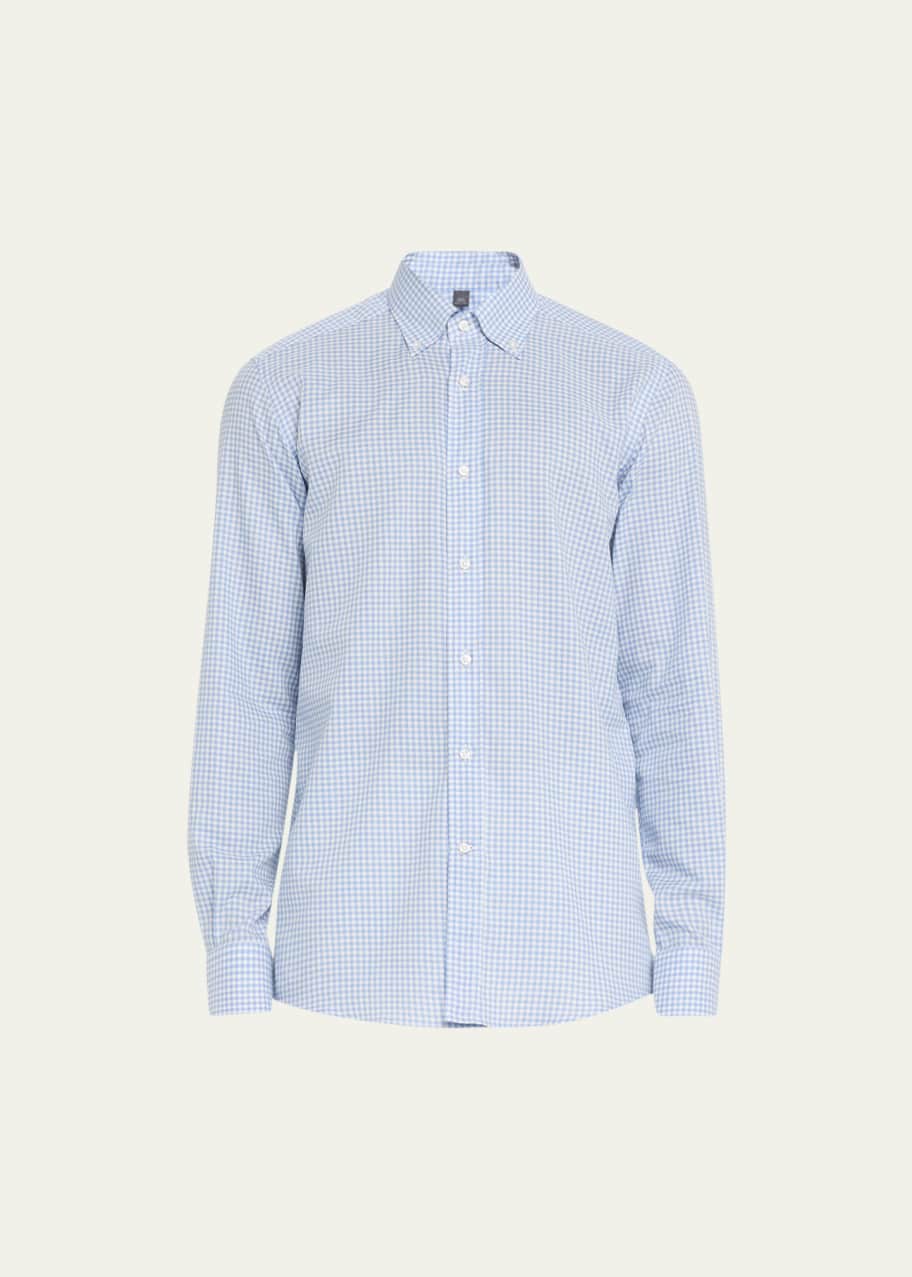 Camiceria Landini Men's Gingham Sport Shirt Bergdorf Goodman