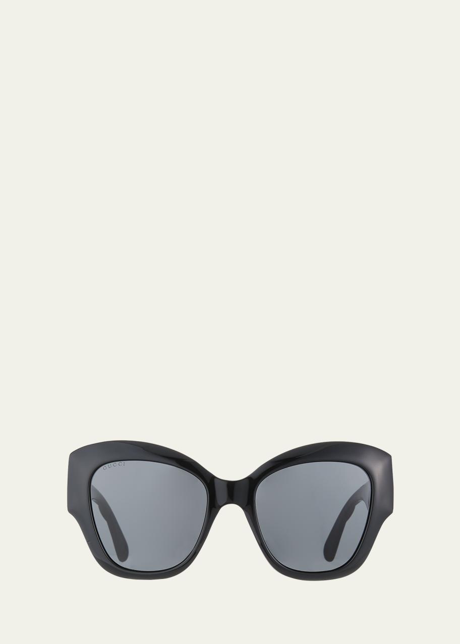 Gucci Oversized Acetate Butterfly Sunglasses - Bergdorf Goodman display picture 1