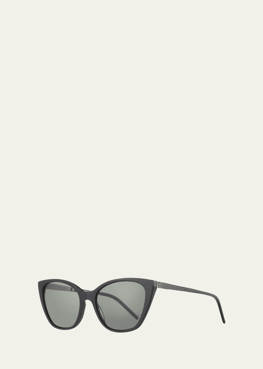 YSL Oversized Acetate Cat-Eye Sunglasses