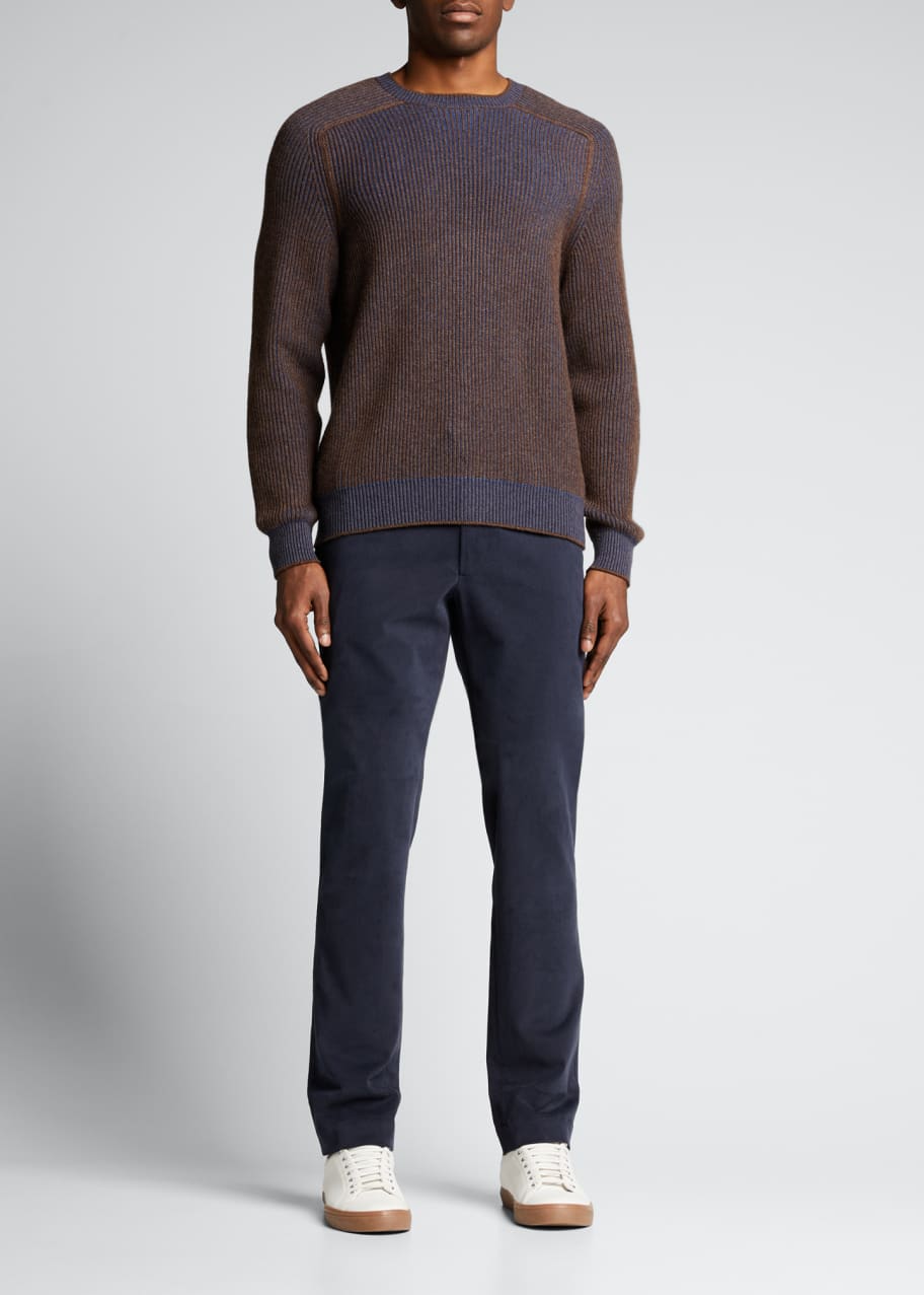 Sease Men's Dinghy Reversible Ribbed Cashmere Sweater - Bergdorf Goodman