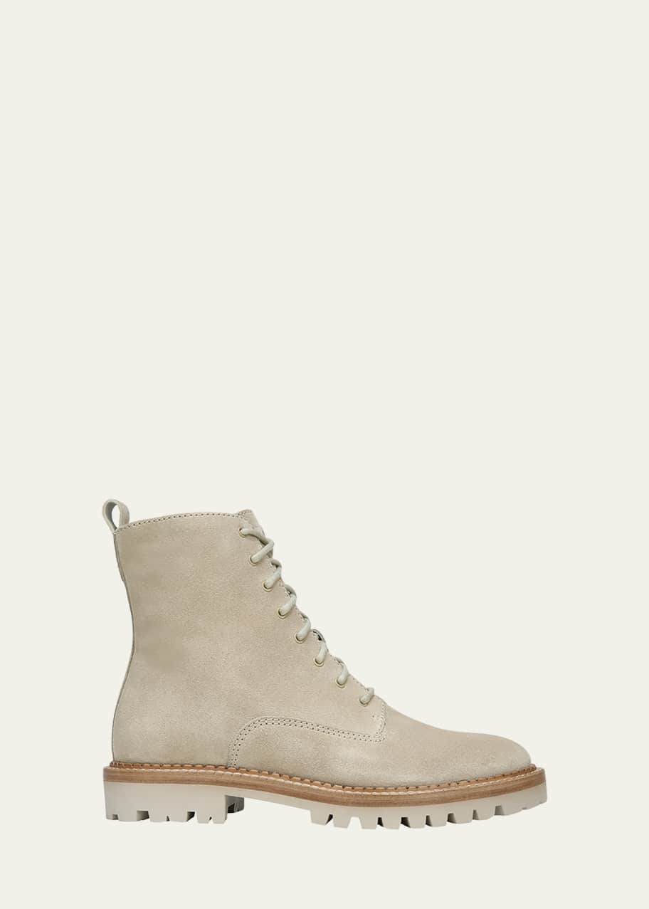 Vince Cabria Suede Water-Repellant Combat Boots - Bergdorf Goodman