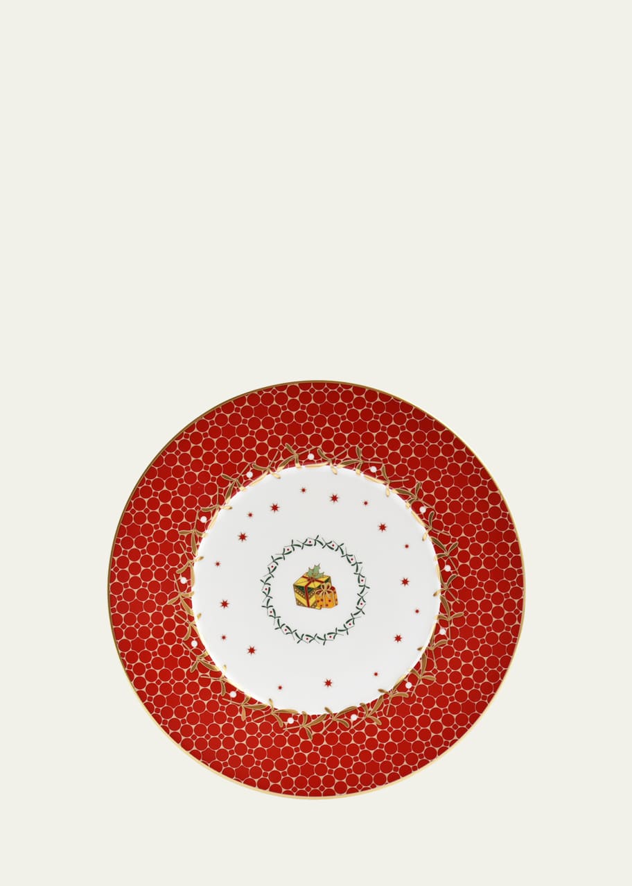 Image 1 of 1: Noel Red Gift Salad Plate