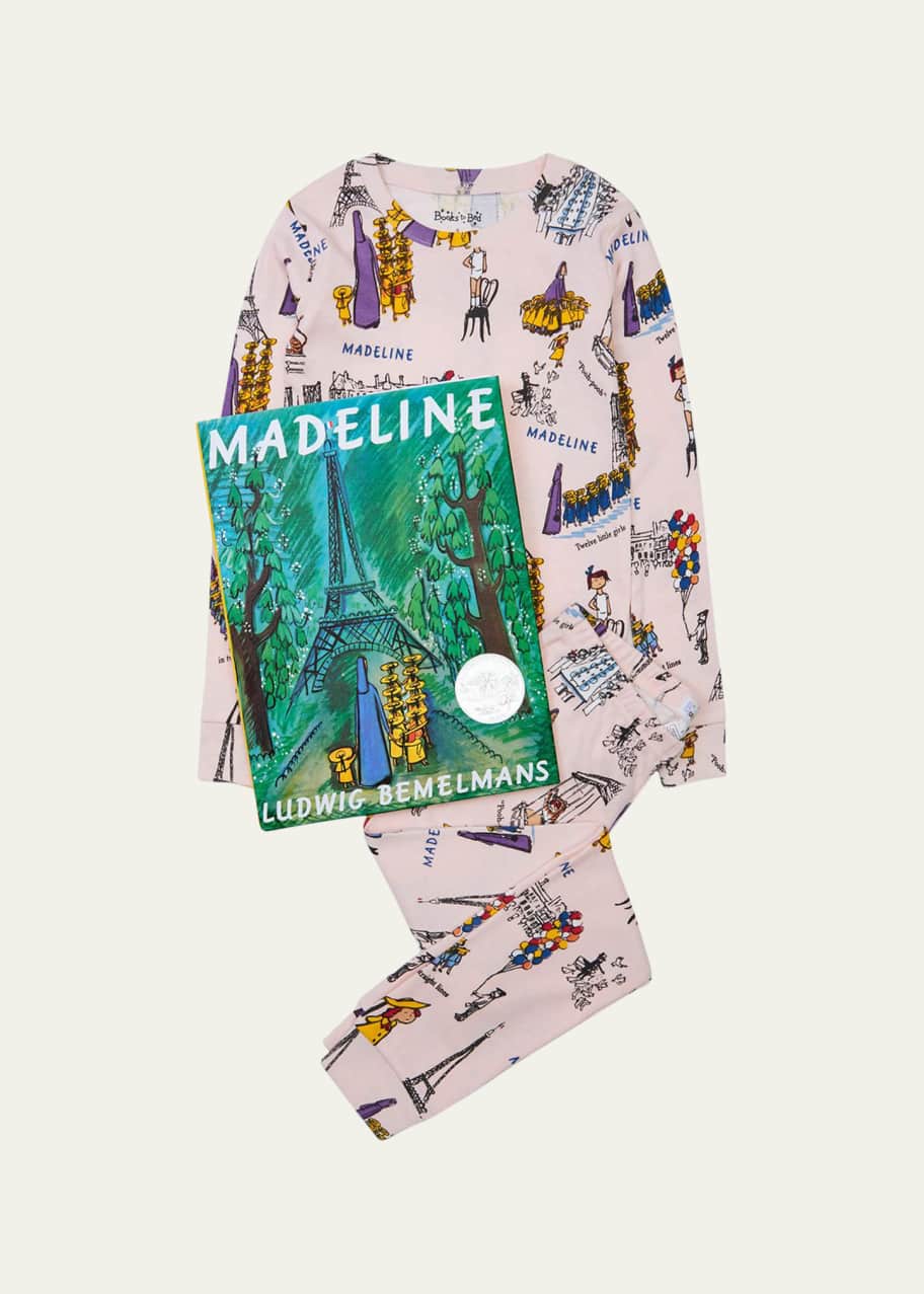 Image 1 of 1: Kid's Madeline Printed 2-Piece Pajama Gift Set, Size 2-7