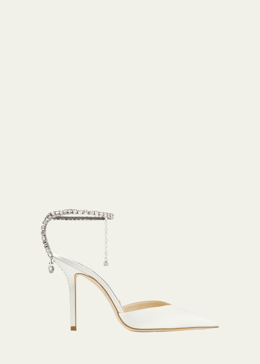 Image 1 of 1: Saeda Crystal Charm Pumps