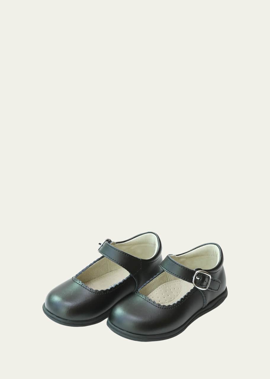 Image 1 of 1: Girl's Chloe Scalloped Leather Mary Jane, Baby/Toddler