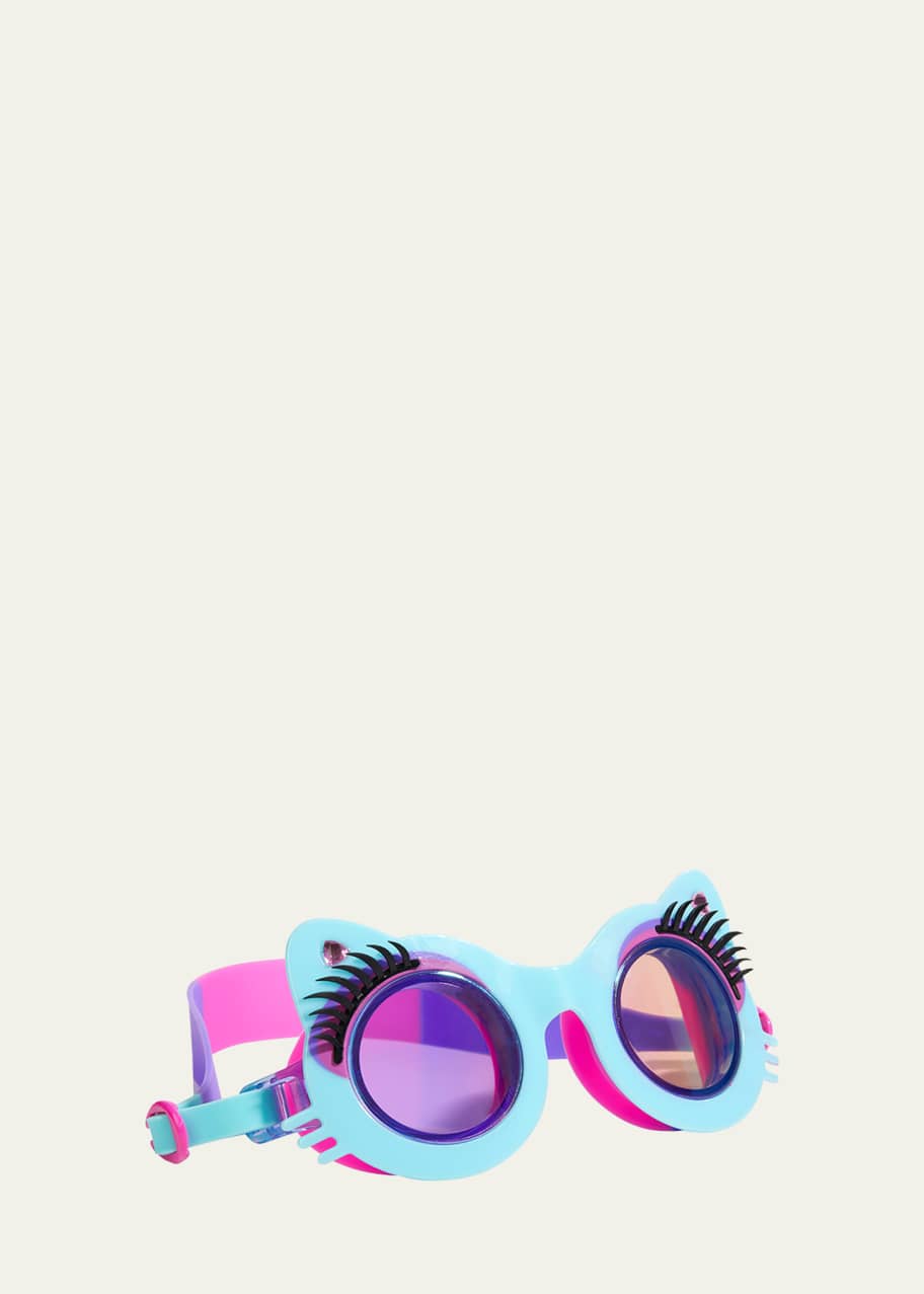 Image 1 of 1: Kid's Mittens Blue Swim Goggles