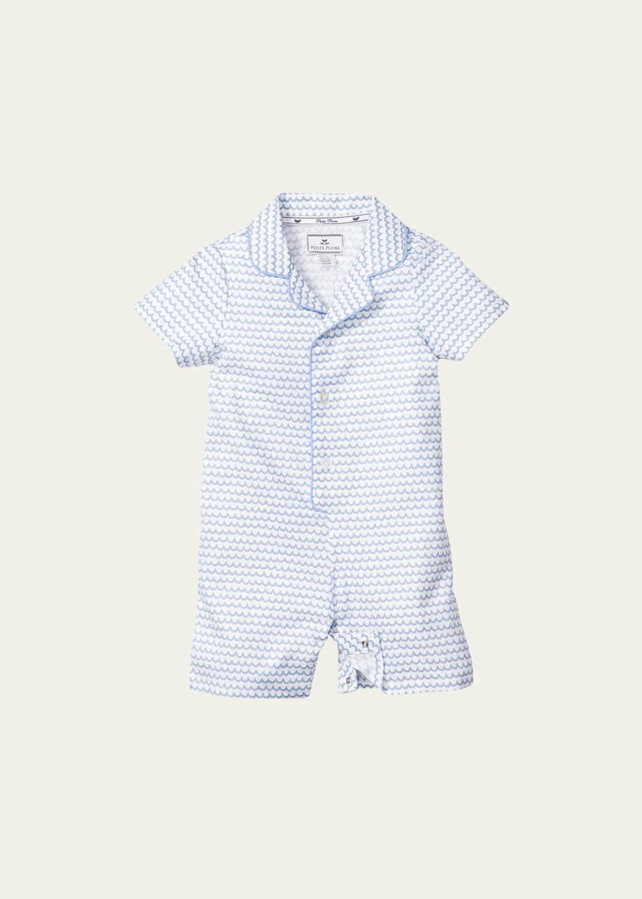 Image 1 of 1: Kid's La Mer Short-Sleeve Classic Playsuit, Size 0-24M
