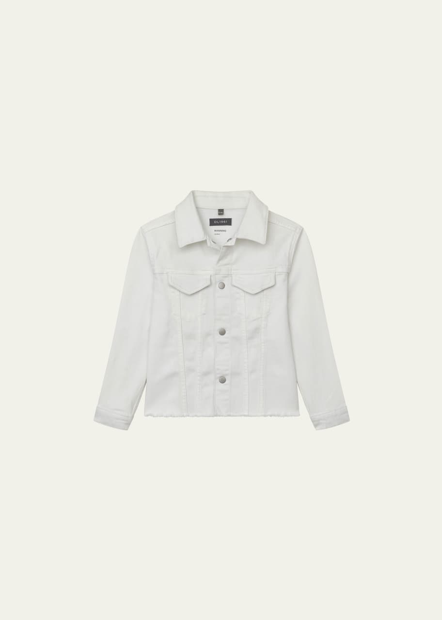 Image 1 of 1: Girl's Manning Denim Jacket, Size S-L