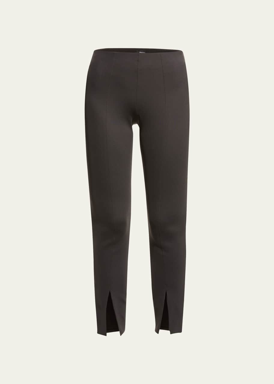 Theory SplitHem Scuba Leggings Bergdorf Goodman