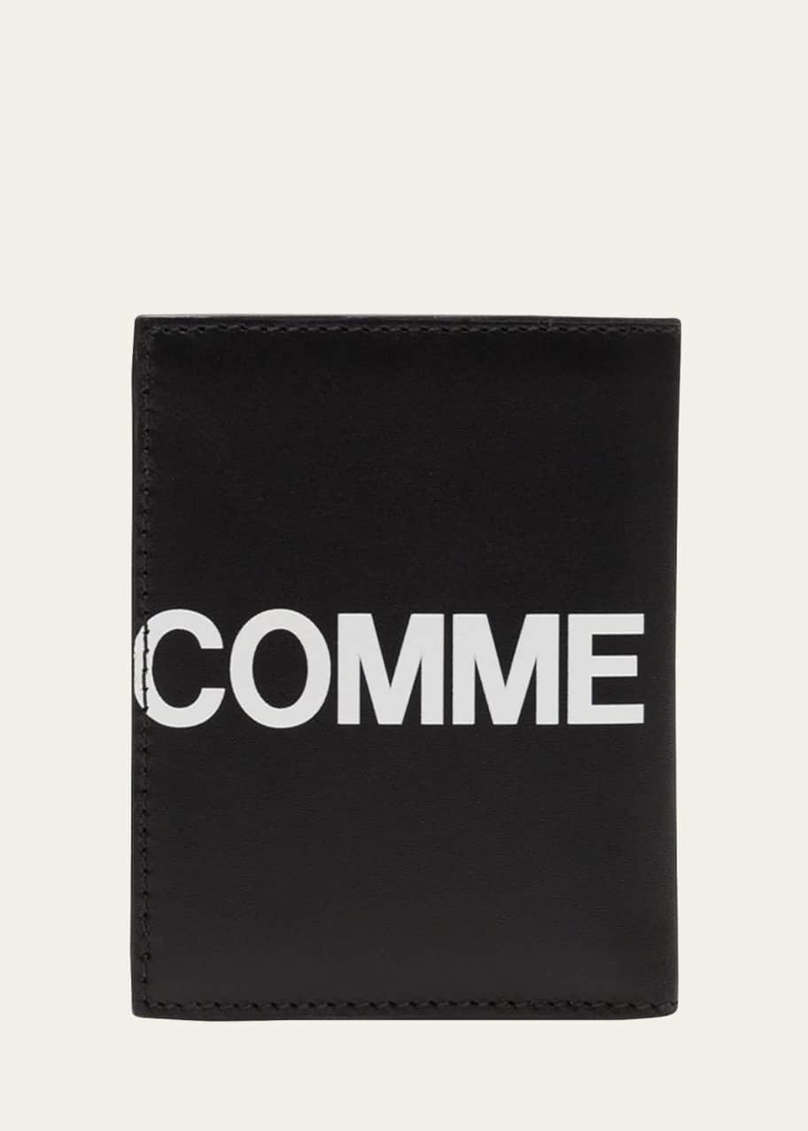 Image 1 of 1: Men's Huge-Logo Leather Wallet