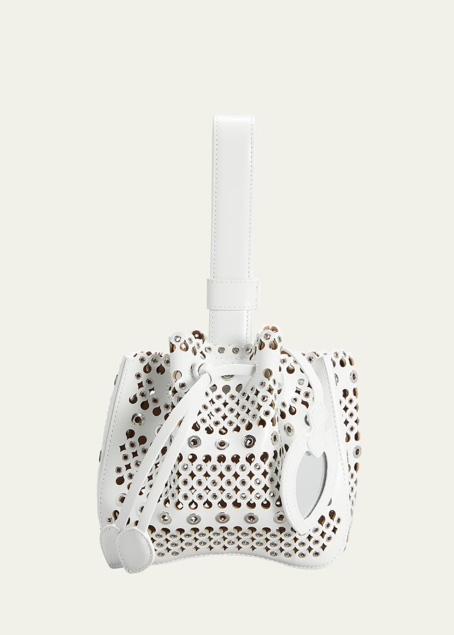 ALAIA Rose Marie 16 Bucket Bag with Grommets Bergdorf Goodman