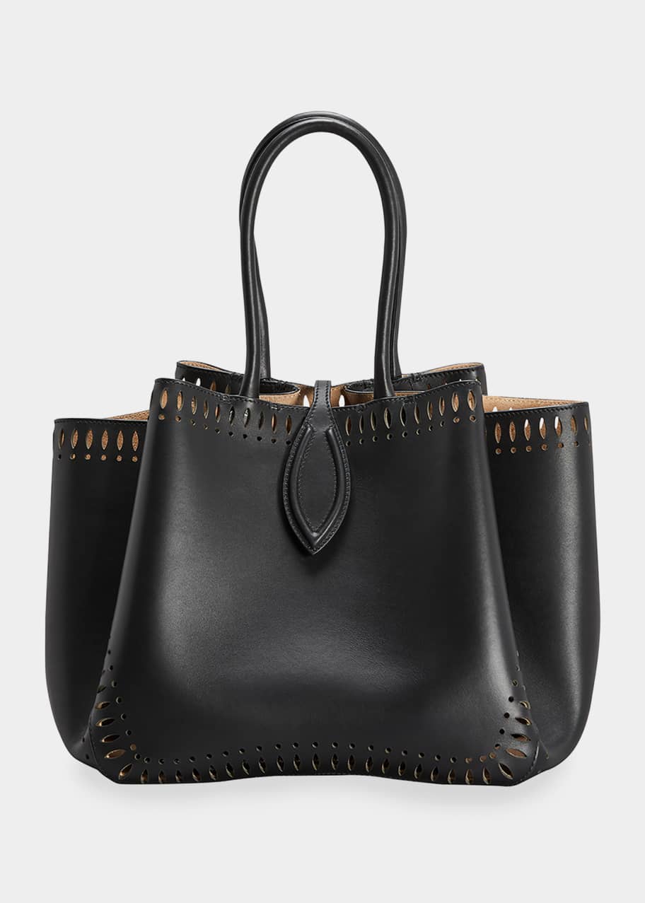 ALAIA Angele 25 Calf Leather Top-Handle Bag - Bergdorf Goodman