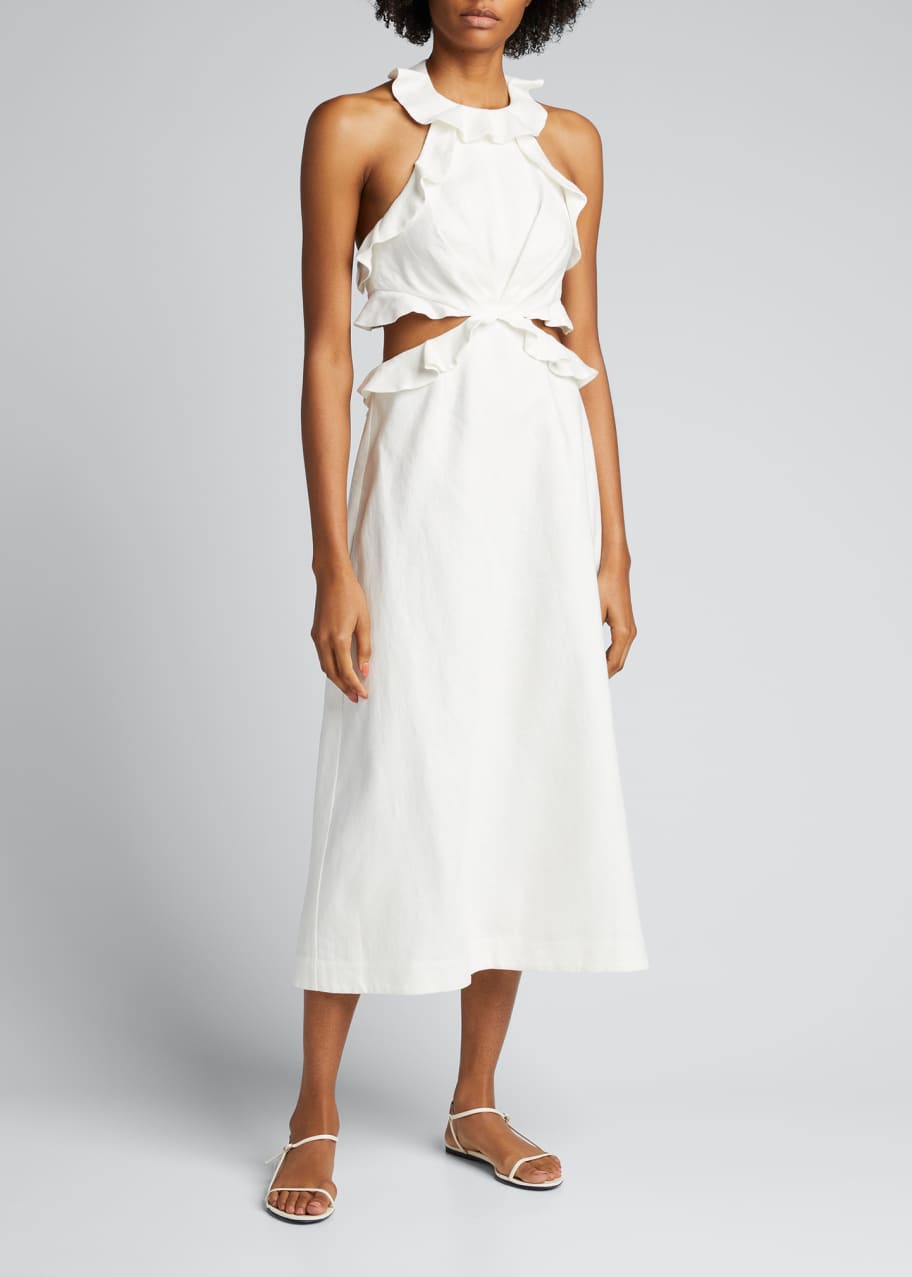 cotton on white linen dress Tawni Linen Dress White / Medium