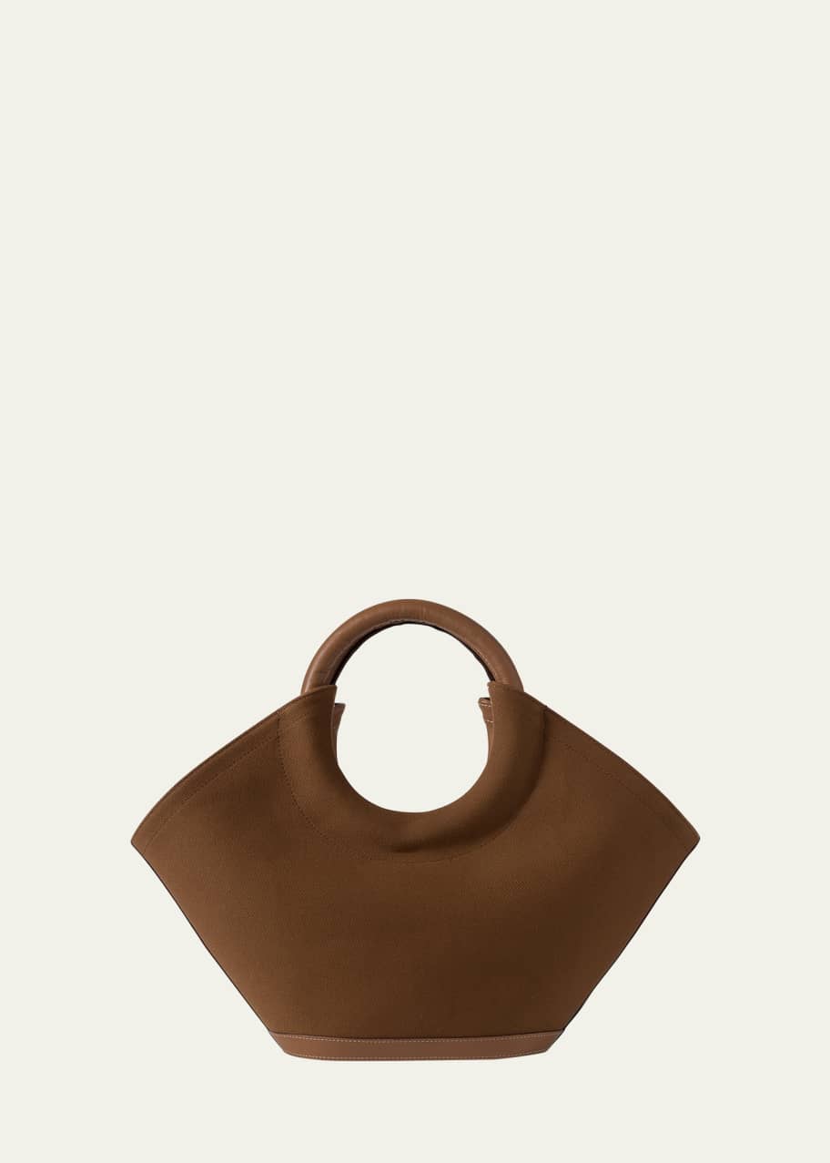 Cabassa Canvas Round-Handle Tote Bag