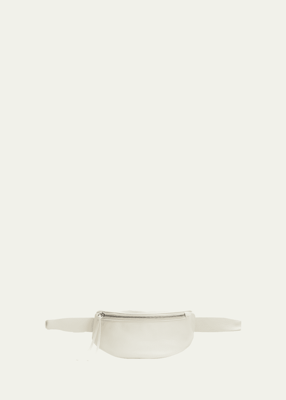 ★Jil Sander★ Moon Belt Bag White JSPU855521WUB01046N101 Jil Sander Moon Small Leather Belt Bag - Bergdorf Goodman