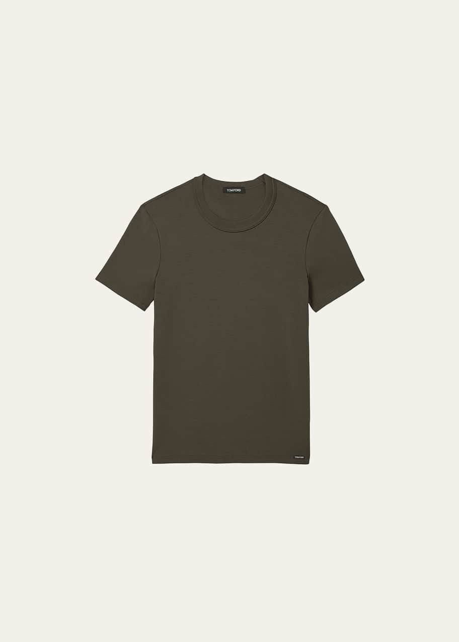 Image 1 of 1: Men's Solid Stretch Jersey T-Shirt