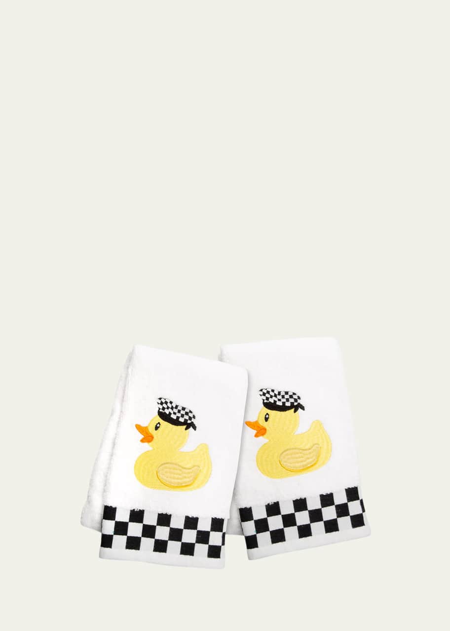 MacKenzieChilds Rubber Ducky Hand Towels Set Of 2 Bergdorf Goodman