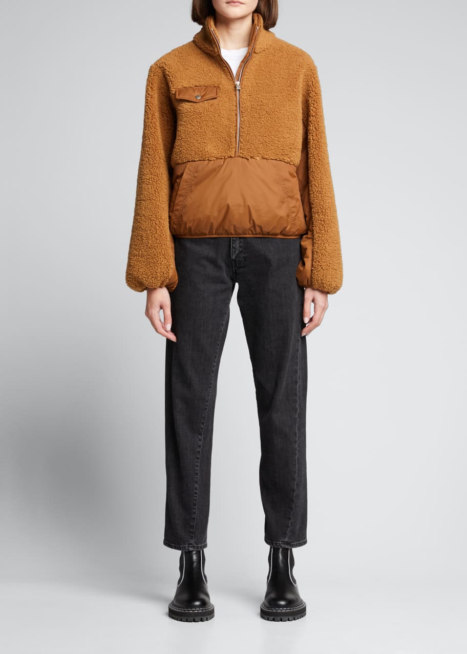 Frame fleece mix discount pullover