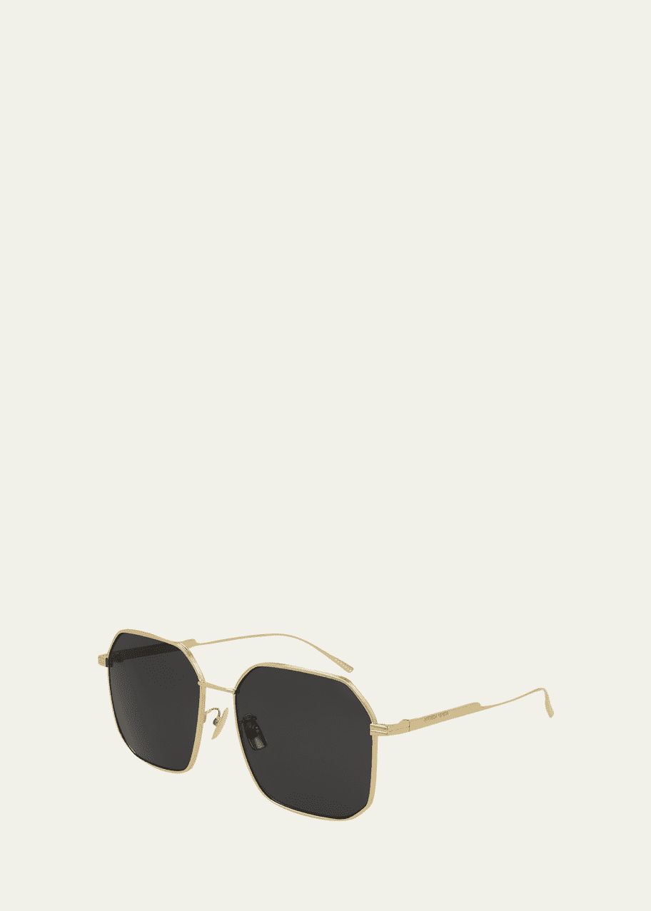 Bottega Veneta Geometric Metal Sunglasses - Bergdorf Goodman