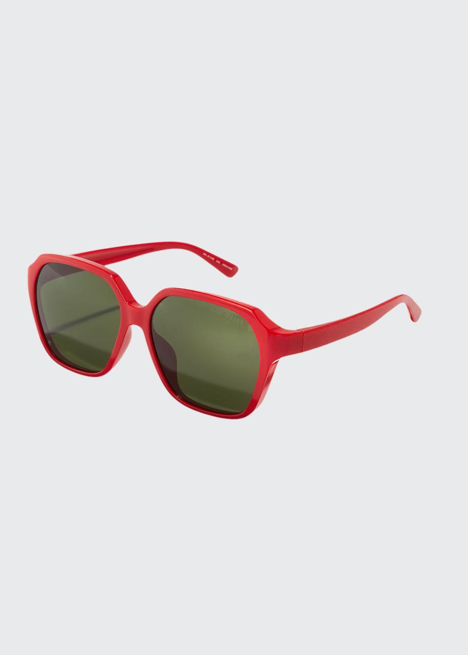 Balenciaga BB0153SA Everyday Logo Rim Sunglasses (Asian  display picture 3