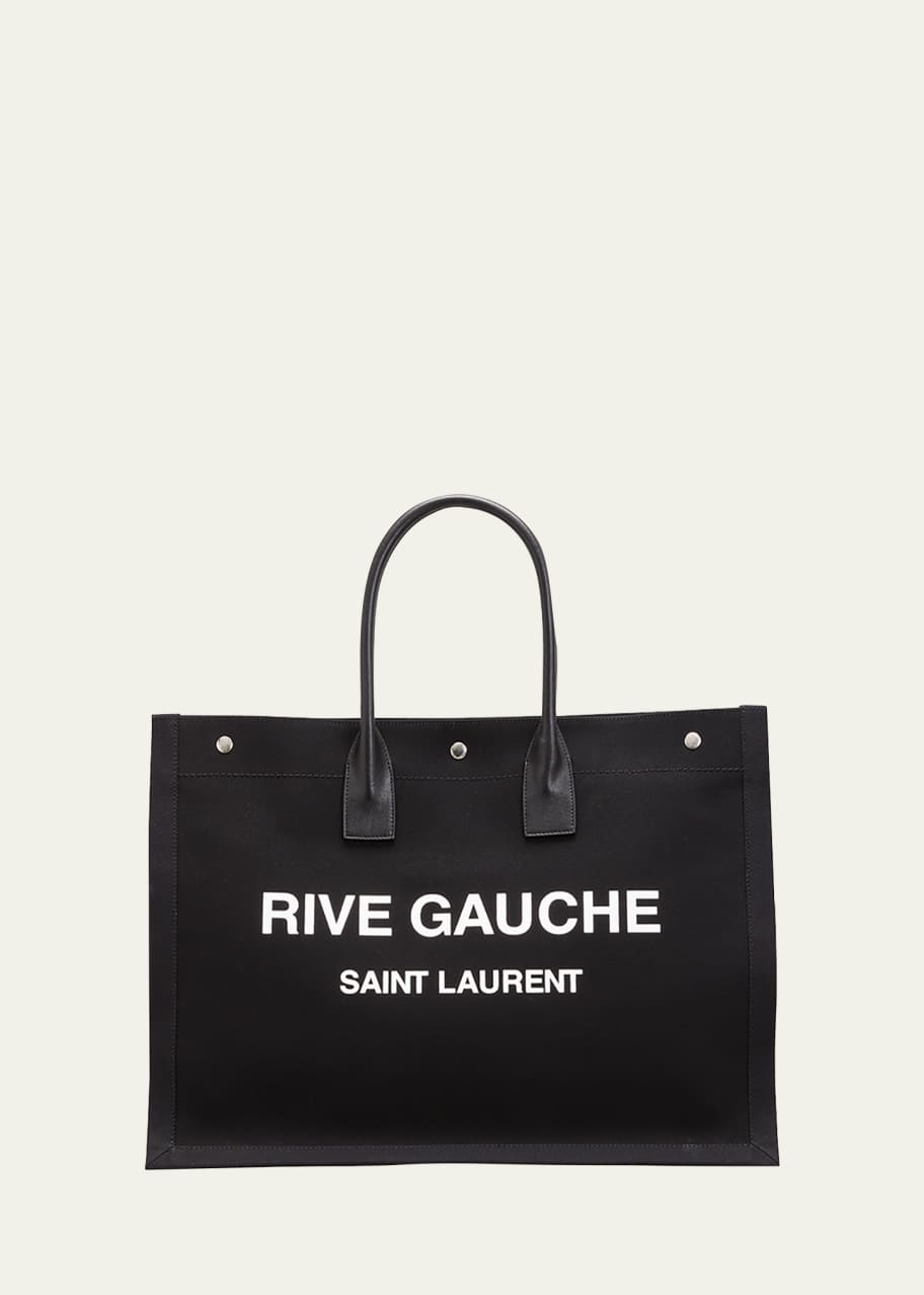 Saint Laurent Men s Noe Rive Gauche Canvas Tote Bag Bergdorf Goodman