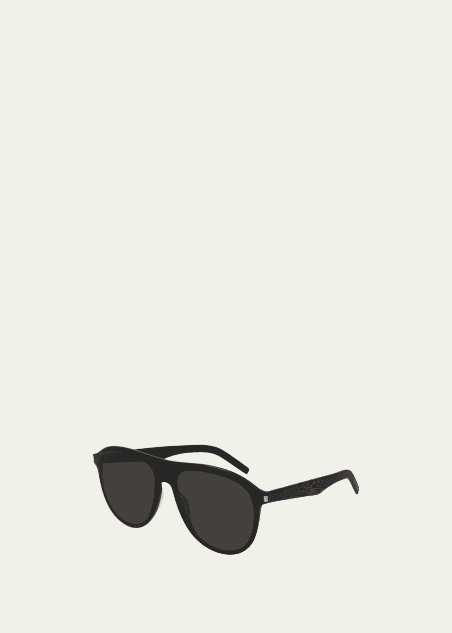 Image 1 of 1: Men's Round Acetate Sunglasses