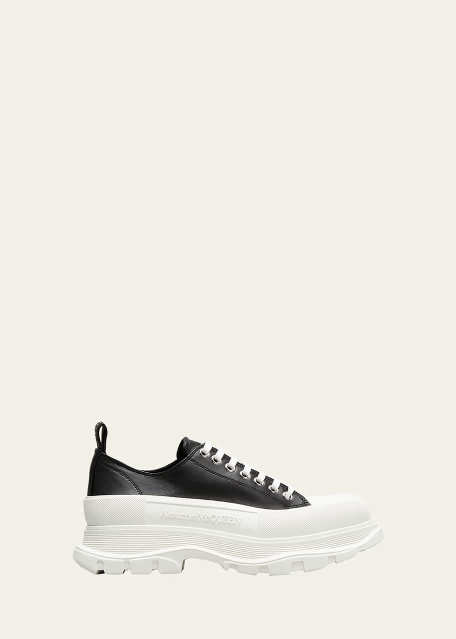 Alexander McQueen Tread Slick 42 美品 McQueen Tread Slick Leather Chunky Low-Top Sneakers - Bergdorf Goodman